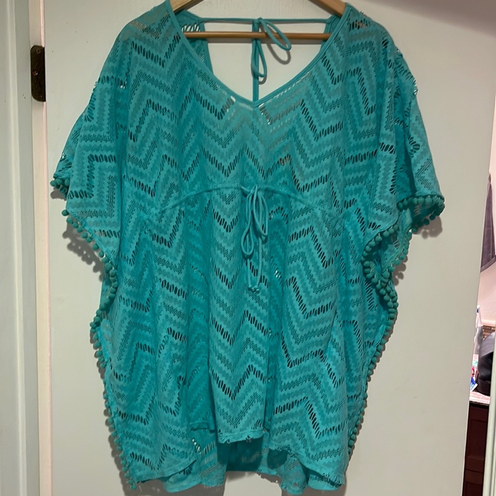 Miken swim cover up - teal